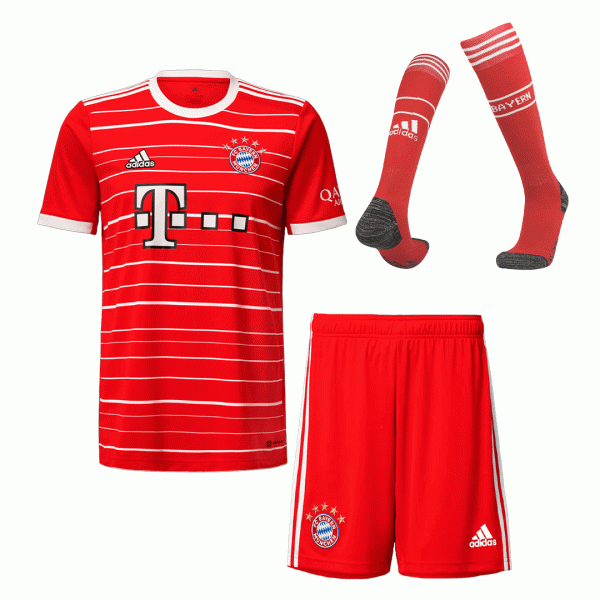 Bayern Munich Soccer Jersey Home Whole Kit(Jersey+Shorts+Socks) Replica 2022/23